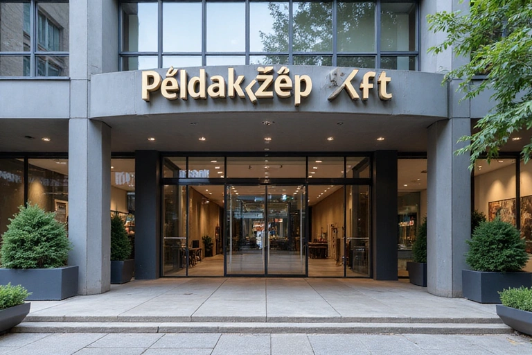 A Példakép Kft. irodájának bejárata.