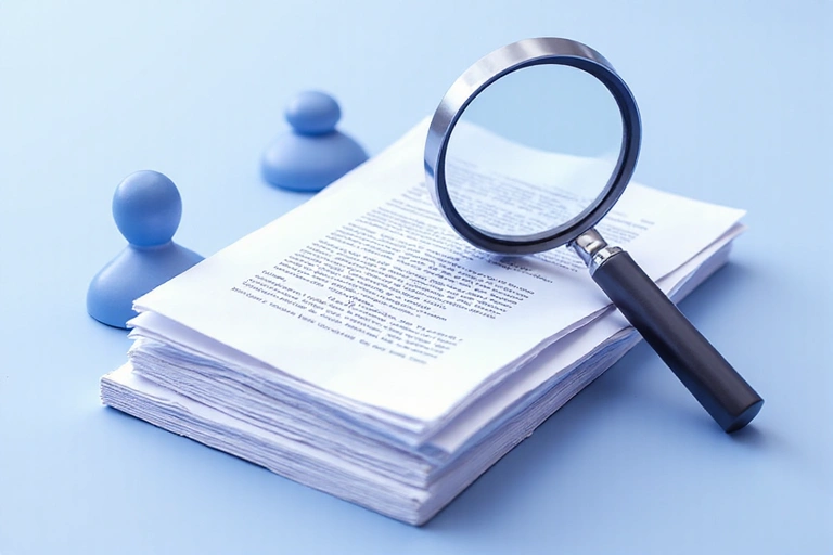 A felhasználási feltételeket jelképező dokumentumok